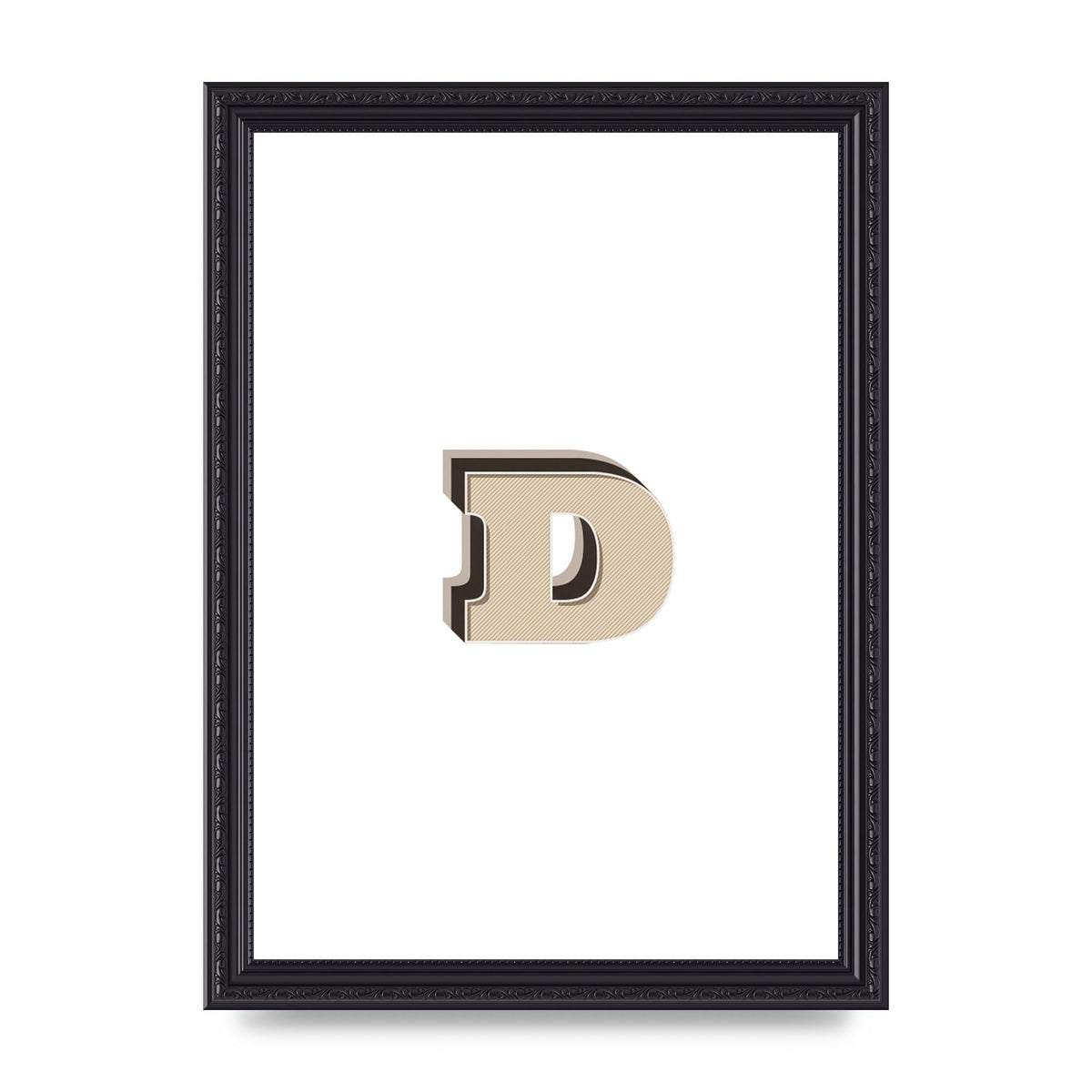 Alphabet Mix Match D" Printed Poster - A4 framed