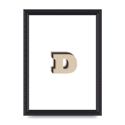Alphabet Mix Match D" Printed Poster - A4 framed