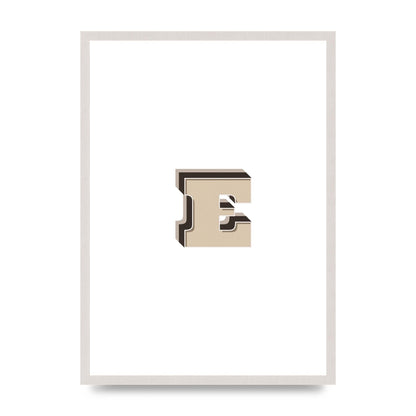 Alphabet Mix Match E" Wall Art - A2 framed