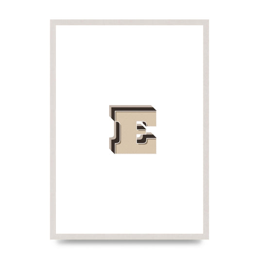 Alphabet Mix Match E" Wall Art - A2 framed