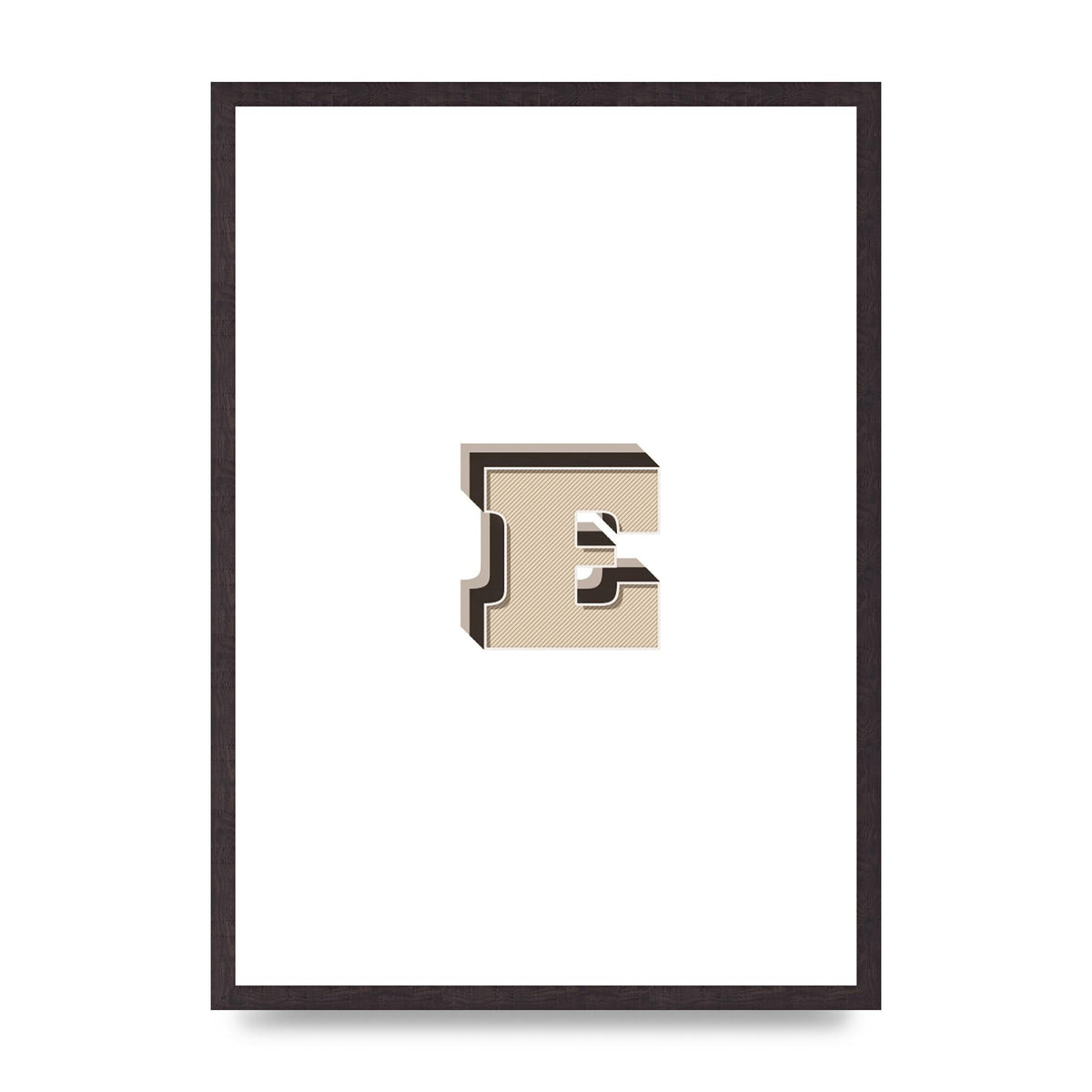 Alphabet Mix Match E" Wall Art - A2 framed