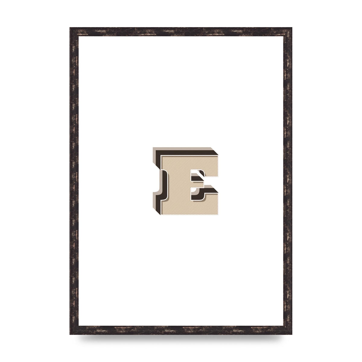 Alphabet Mix Match E" Wall Art - A2 framed