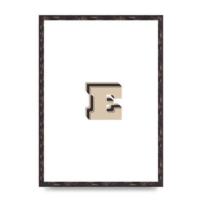 Alphabet Mix Match E" Wall Art - A2 framed