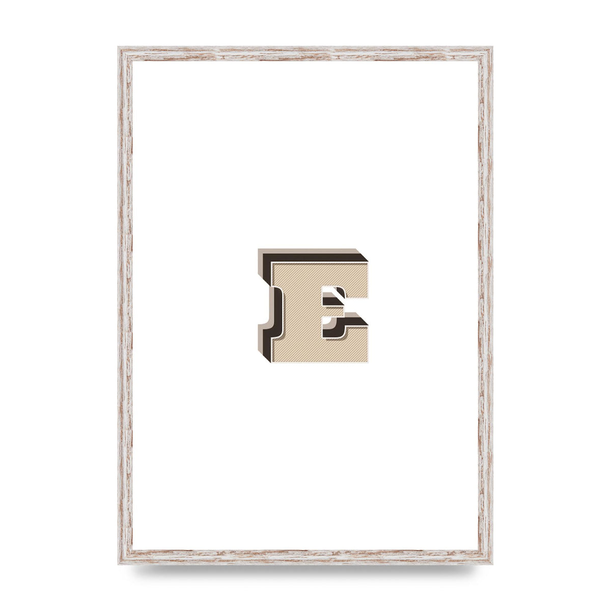 Alphabet Mix Match E" Wall Art - A2 framed