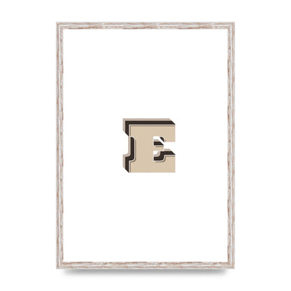 Alphabet Mix Match E" Wall Art - A2 framed