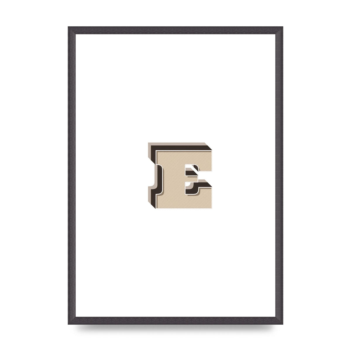 Alphabet Mix Match E" Wall Art - A2 framed