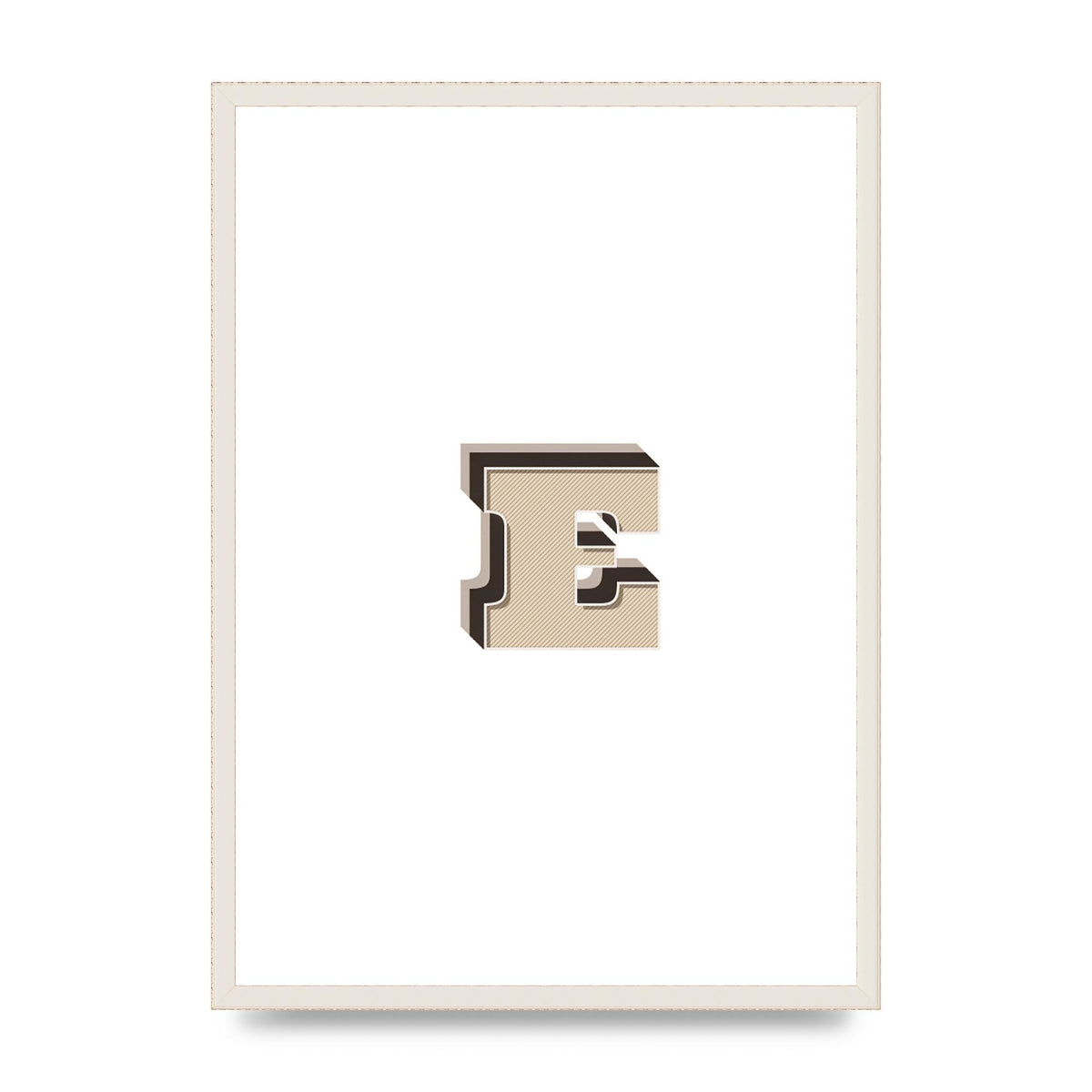 Alphabet Mix Match E" Wall Art - A2 framed