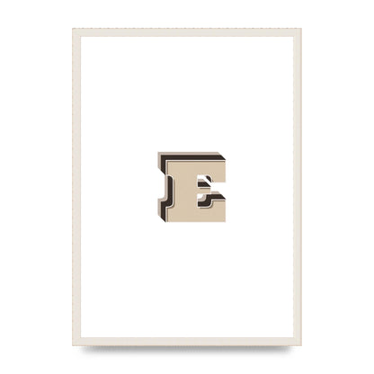 Alphabet Mix Match E" Wall Art - A2 framed