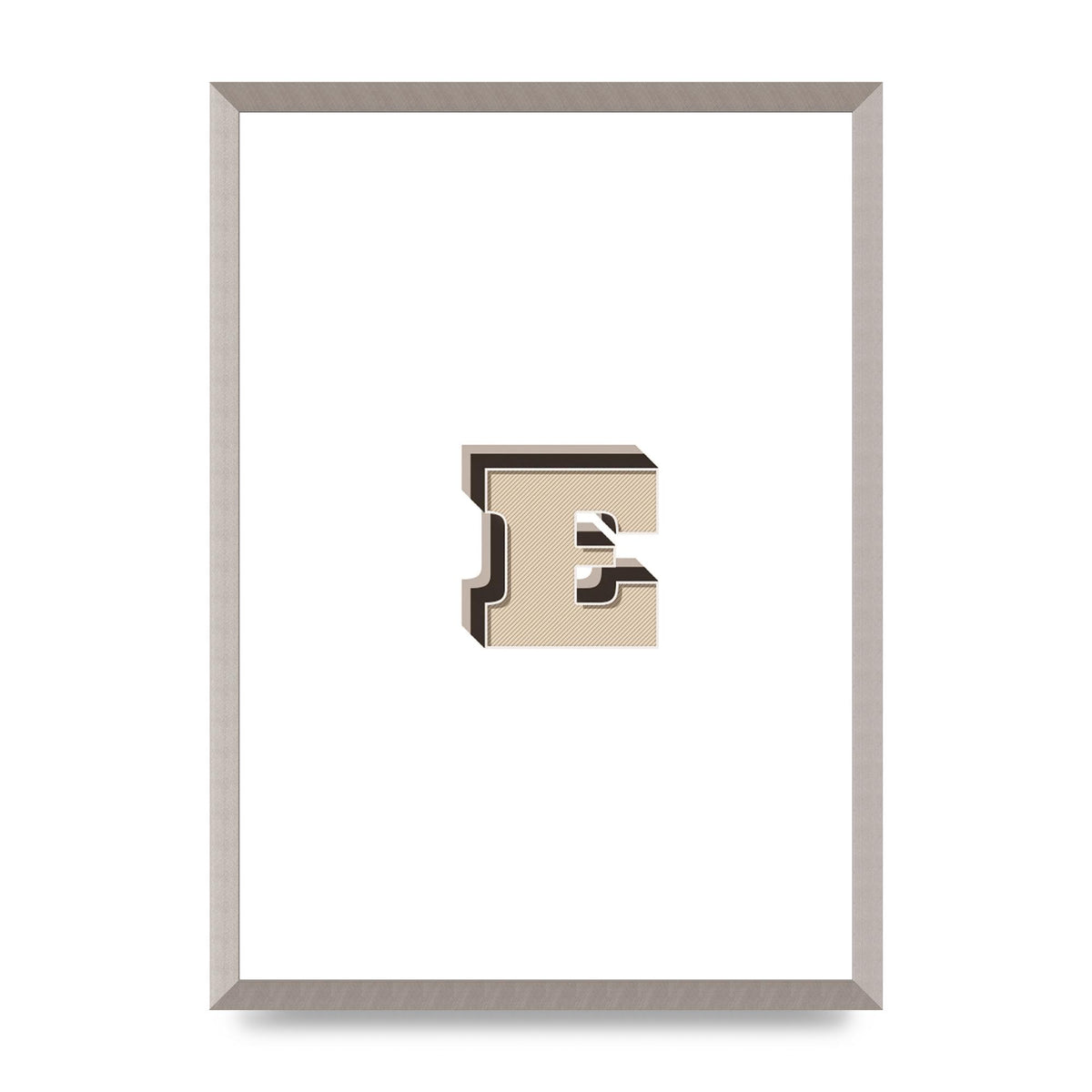 Alphabet Mix Match E" Wall Art - A2 framed