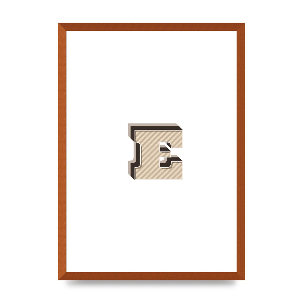 Alphabet Mix Match E" Wall Art - A2 framed