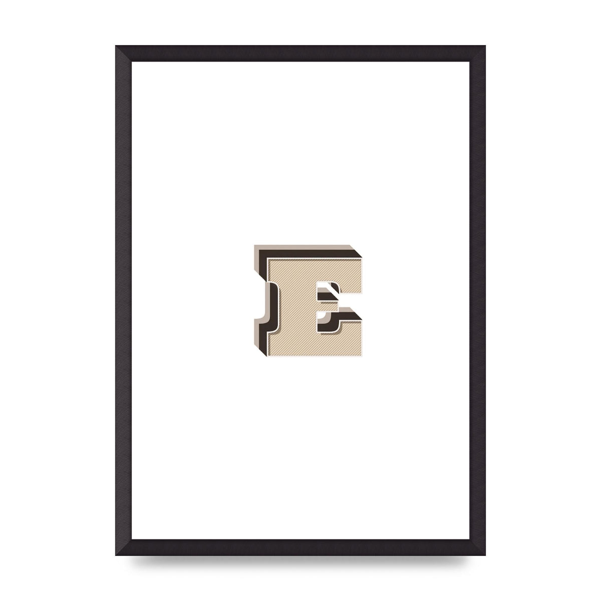 Alphabet Mix Match E" Wall Art - A2 framed