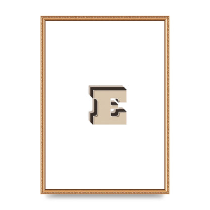Alphabet Mix Match E" Wall Art - A2 framed