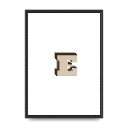 Alphabet Mix Match E" Wall Art - A2 framed