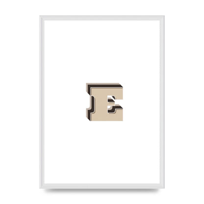 Alphabet Mix Match E" Wall Art - A2 framed