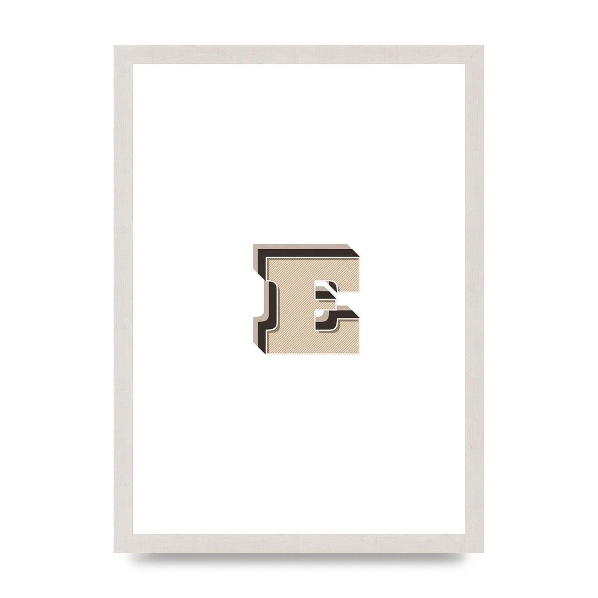 Alphabet Mix Match E" Wall Art - A3 framed