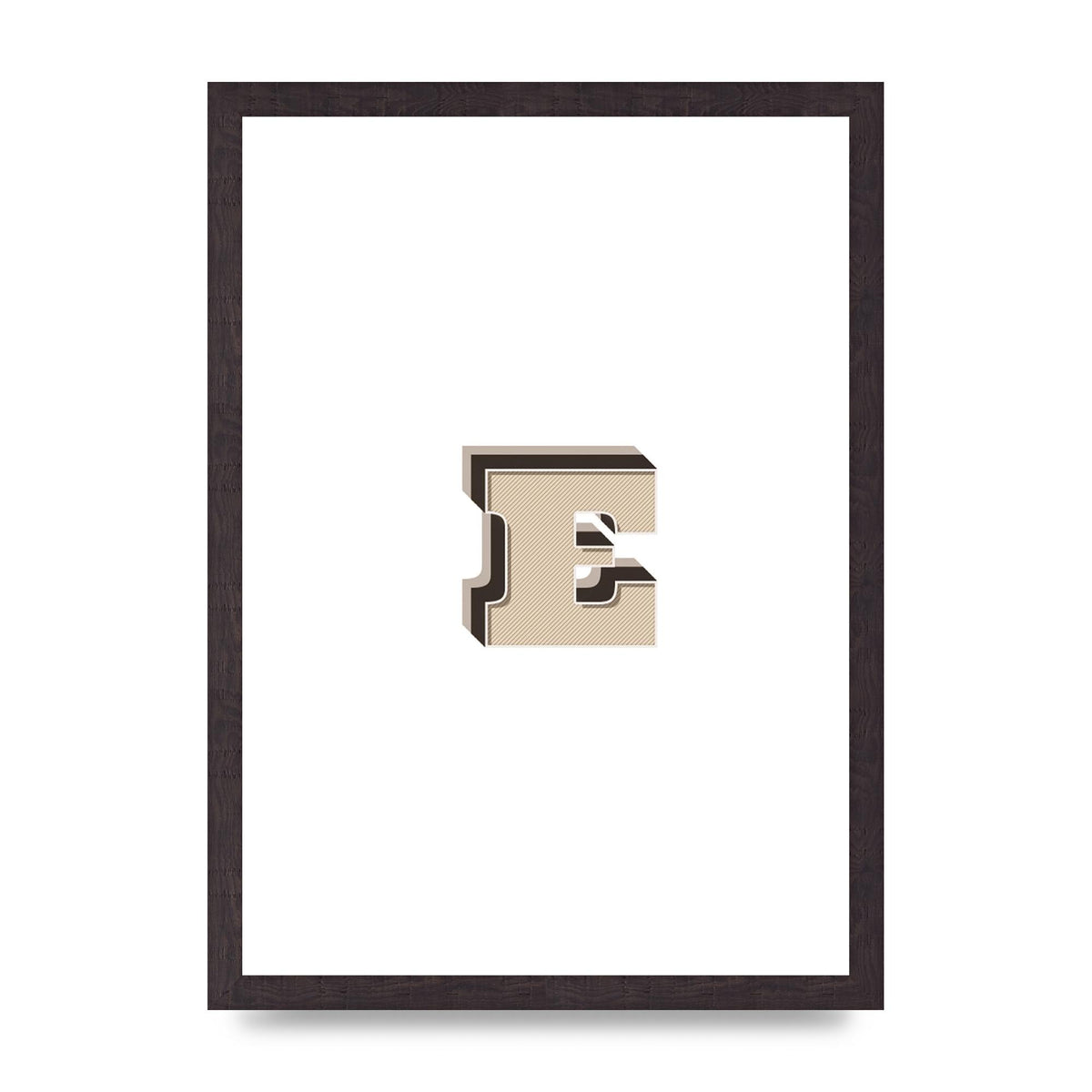 Alphabet Mix Match E" Wall Art - A3 framed