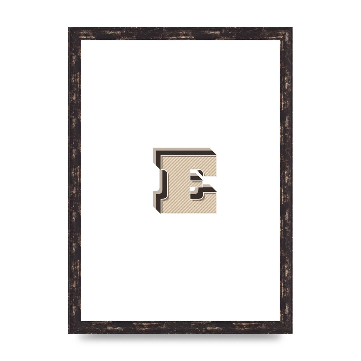 Alphabet Mix Match E" Wall Art - A3 framed
