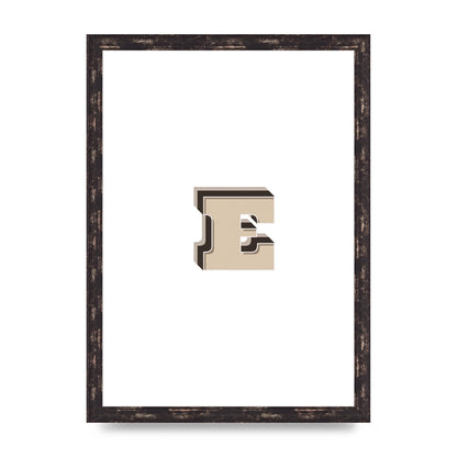 Alphabet Mix Match E" Wall Art - A3 framed