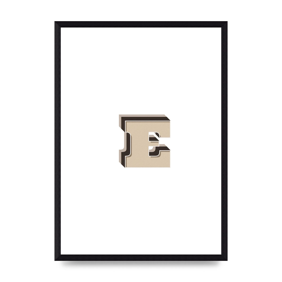 Alphabet Mix Match E" Wall Art - A3 framed
