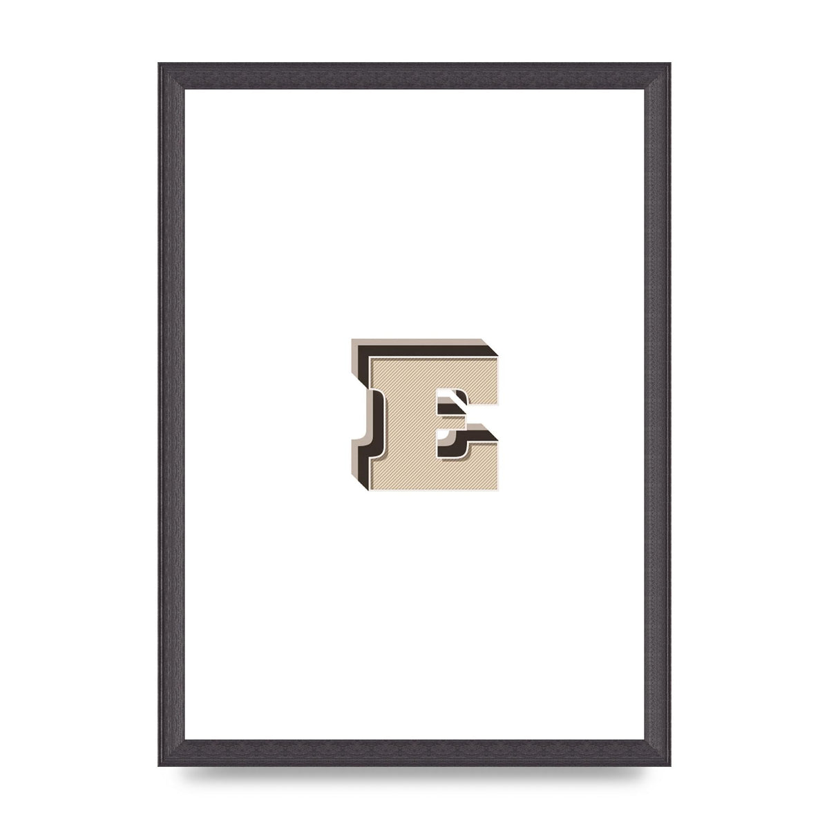 Alphabet Mix Match E" Wall Art - A3 framed