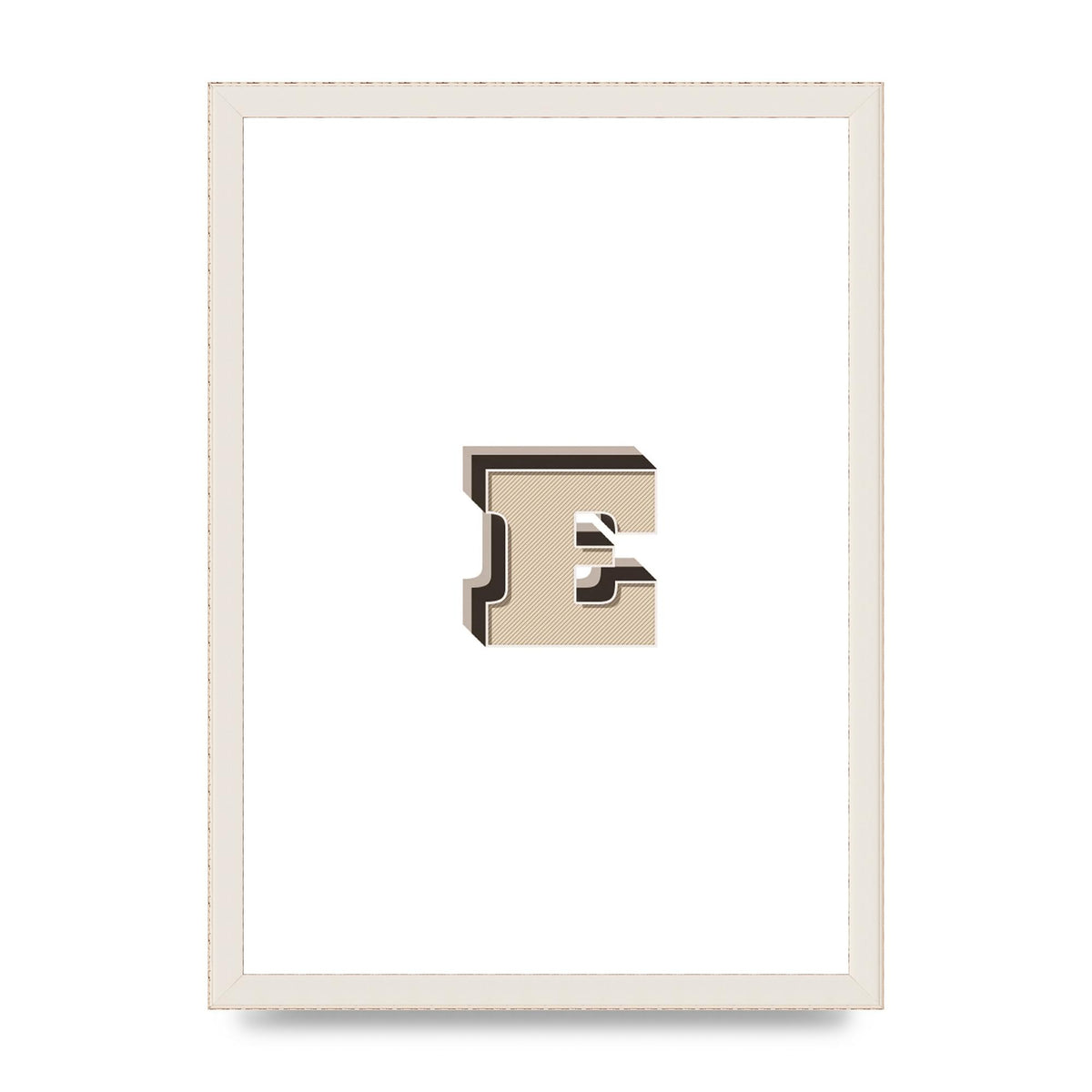 Alphabet Mix Match E" Wall Art - A3 framed
