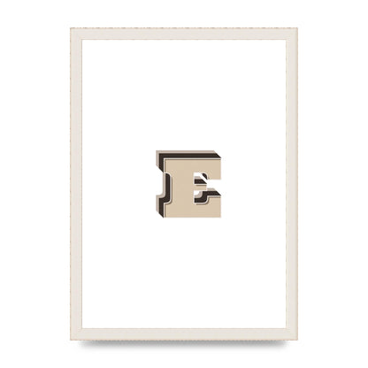 Alphabet Mix Match E" Wall Art - A3 framed