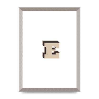 Alphabet Mix Match E" Wall Art - A3 framed