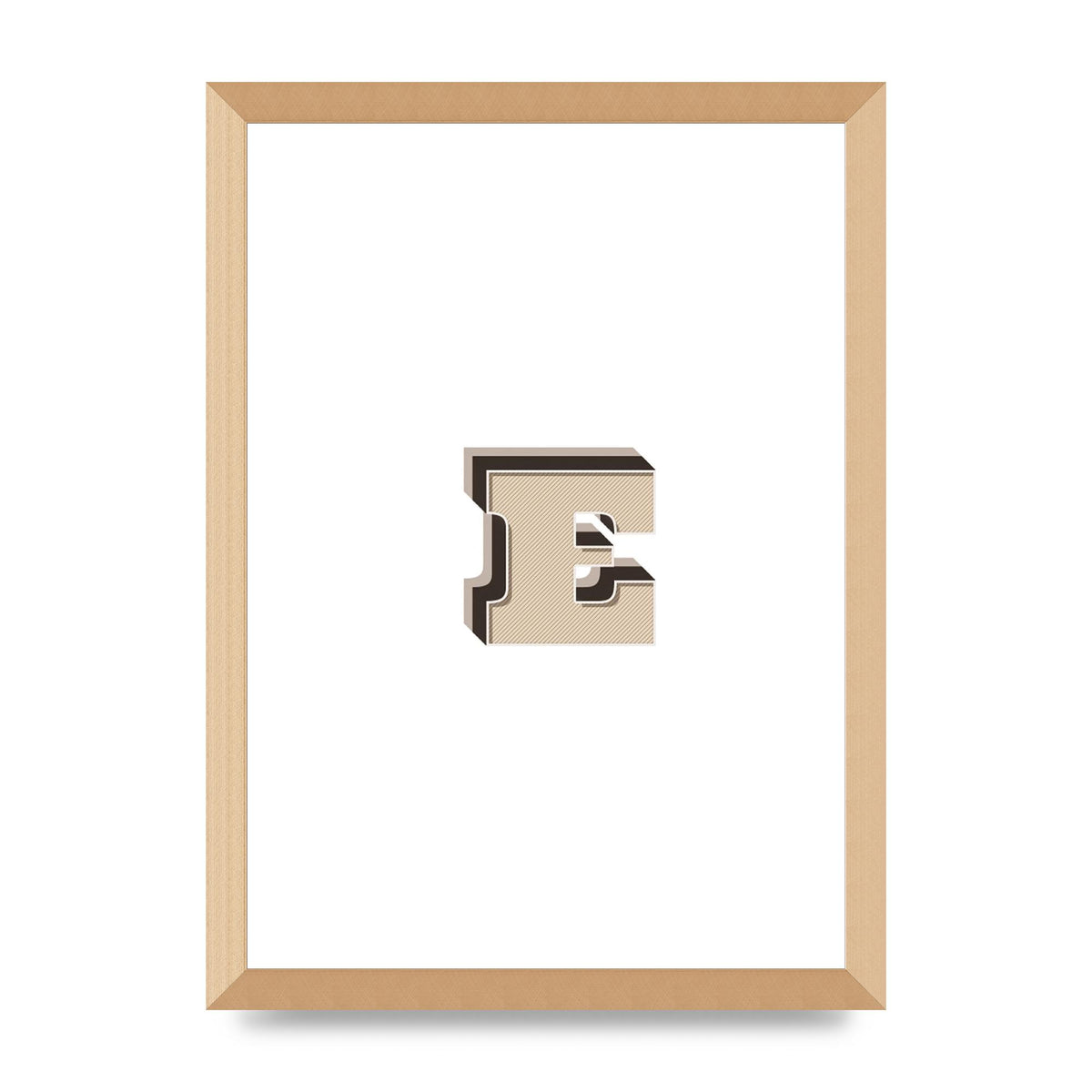 Alphabet Mix Match E" Wall Art - A3 framed