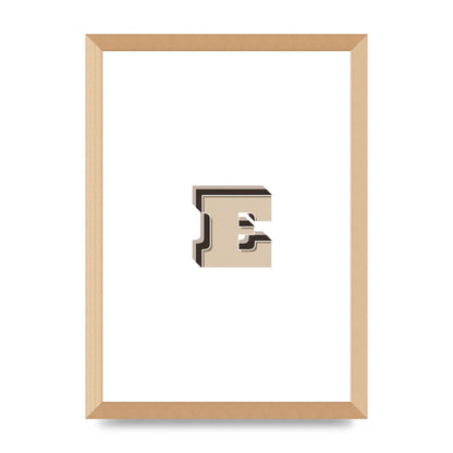 Alphabet Mix Match E" Wall Art - A3 framed