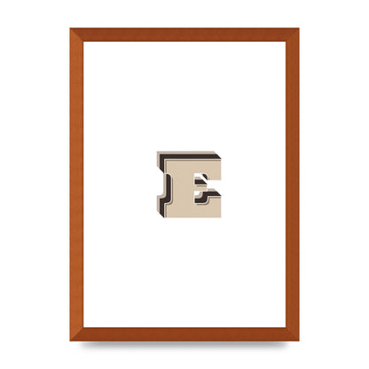 Alphabet Mix Match E" Wall Art - A3 framed