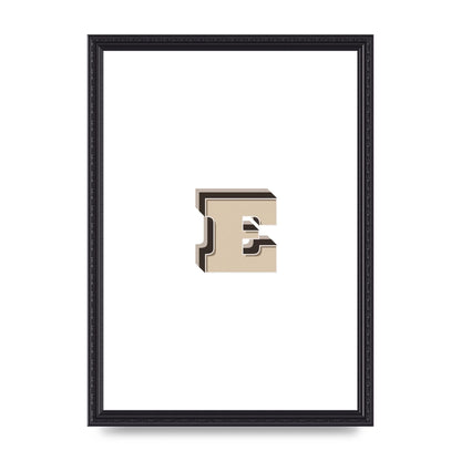 Alphabet Mix Match E" Wall Art - A3 framed