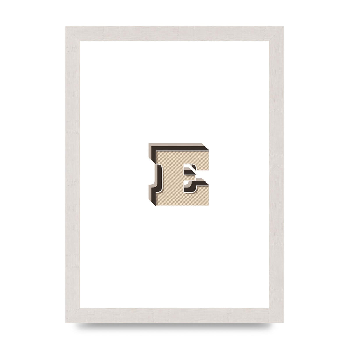 Alphabet Mix Match E" Wall Art - A4 framed
