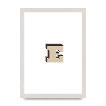 Alphabet Mix Match E" Wall Art - A4 framed