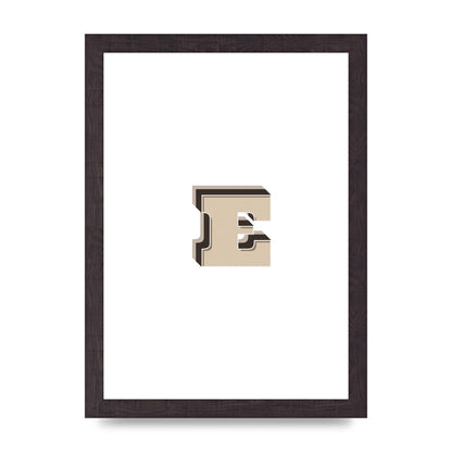 Alphabet Mix Match E" Wall Art - A4 framed