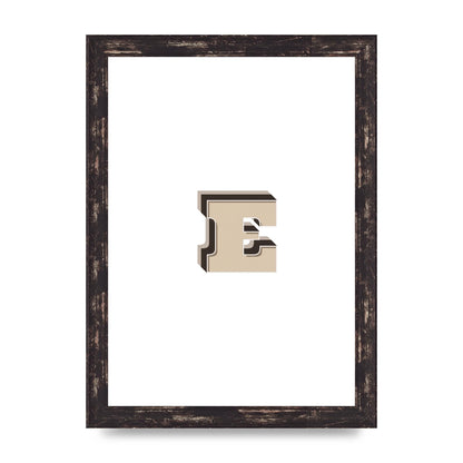 Alphabet Mix Match E" Wall Art - A4 framed