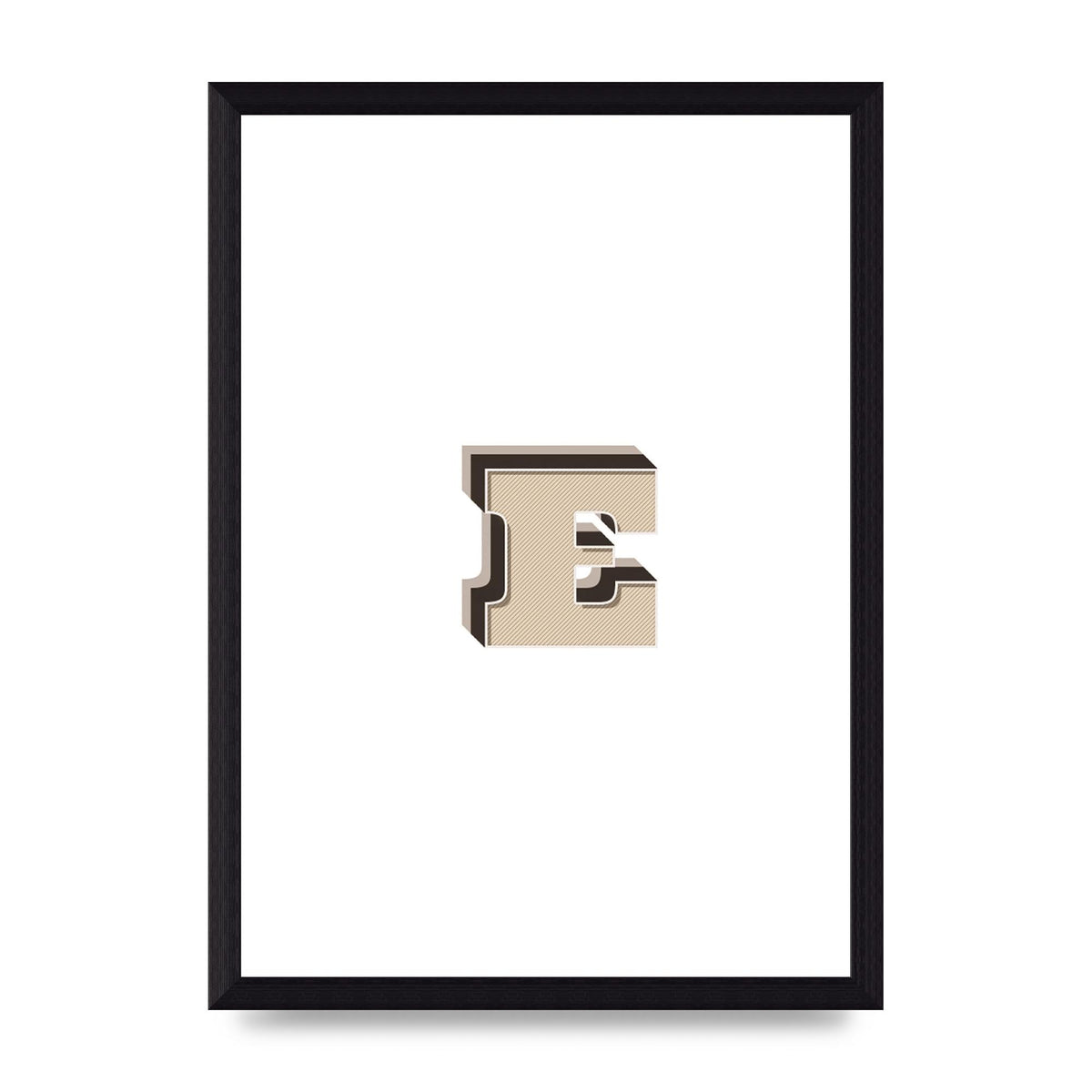 Alphabet Mix Match E" Wall Art - A4 framed
