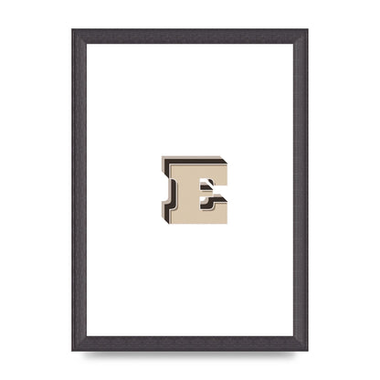 Alphabet Mix Match E" Wall Art - A4 framed