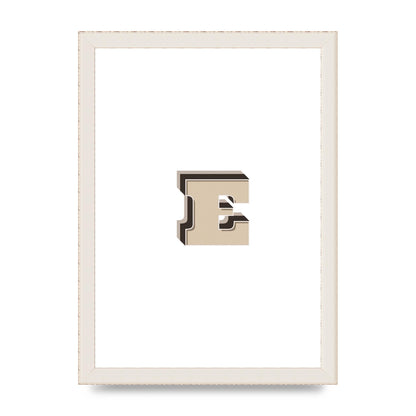 Alphabet Mix Match E" Wall Art - A4 framed