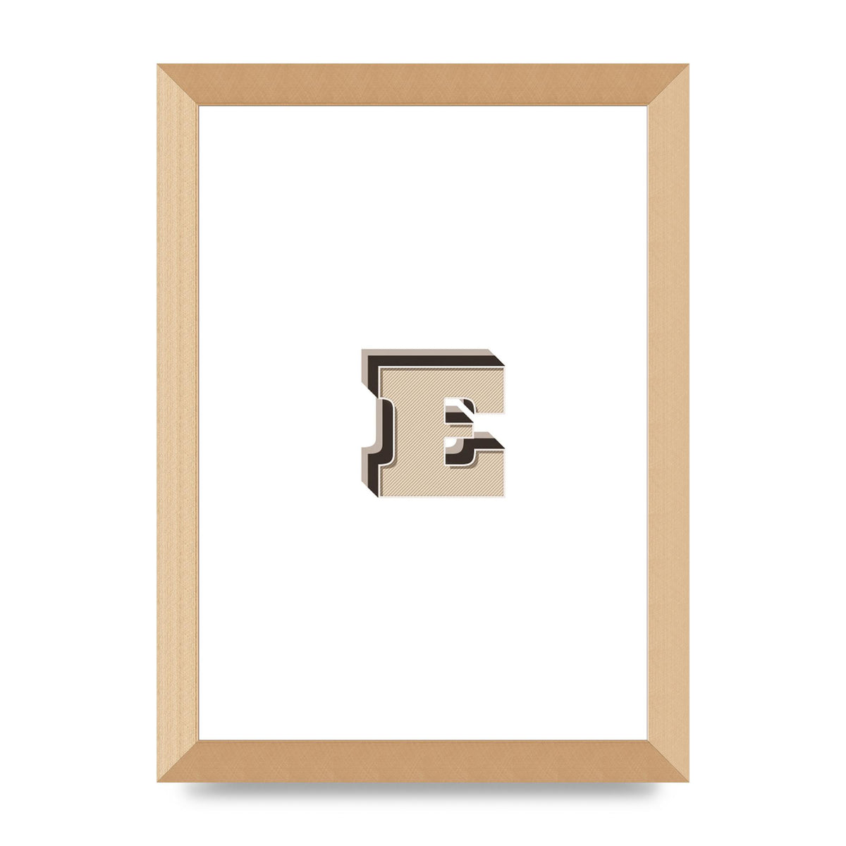Alphabet Mix Match E" Wall Art - A4 framed