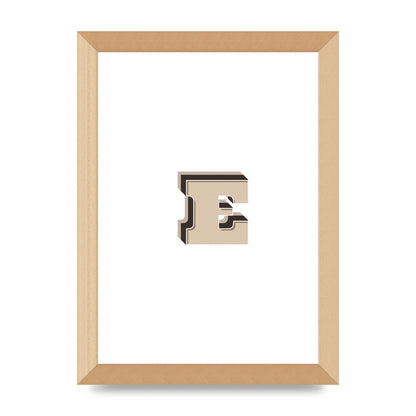 Alphabet Mix Match E" Wall Art - A4 framed