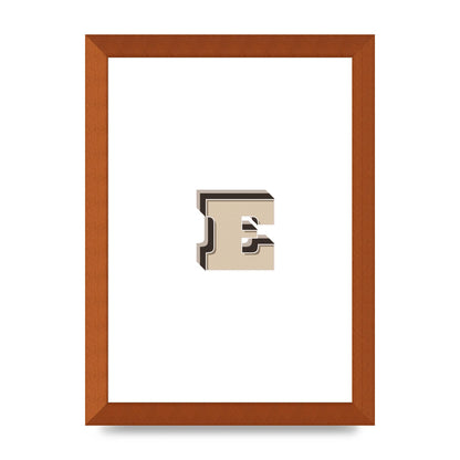 Alphabet Mix Match E" Wall Art - A4 framed