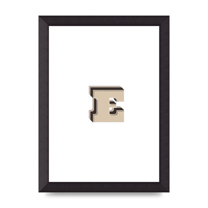 Alphabet Mix Match E" Wall Art - A4 framed