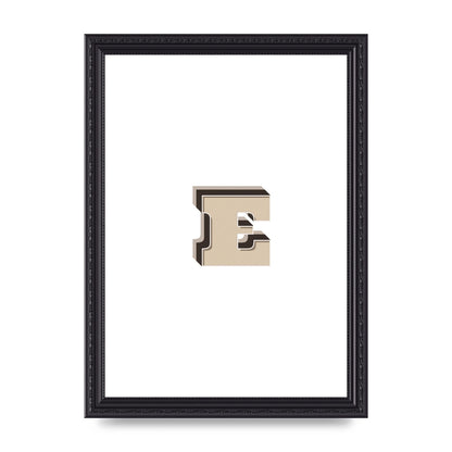 Alphabet Mix Match E" Wall Art - A4 framed