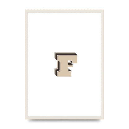 Alphabet Mix Match F" Art For The Home - A2 framed