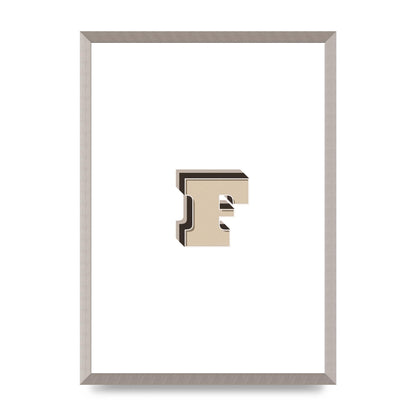 Alphabet Mix Match F" Art For The Home - A2 framed