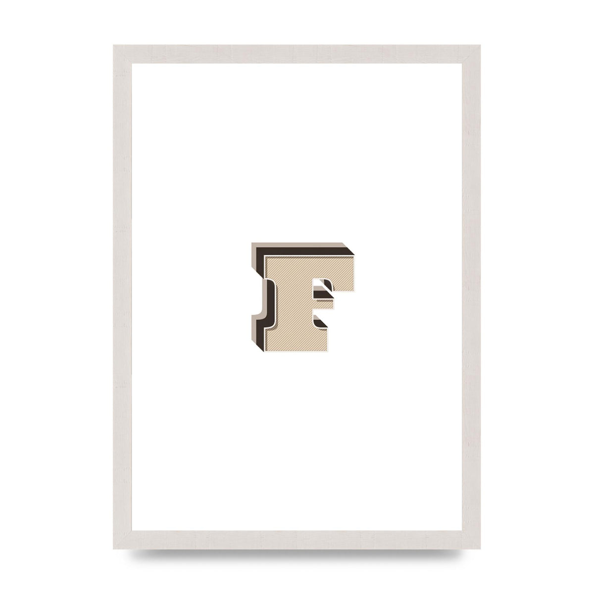 Alphabet Mix Match F" Art For The Home - A3 framed
