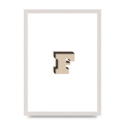 Alphabet Mix Match F" Art For The Home - A3 framed