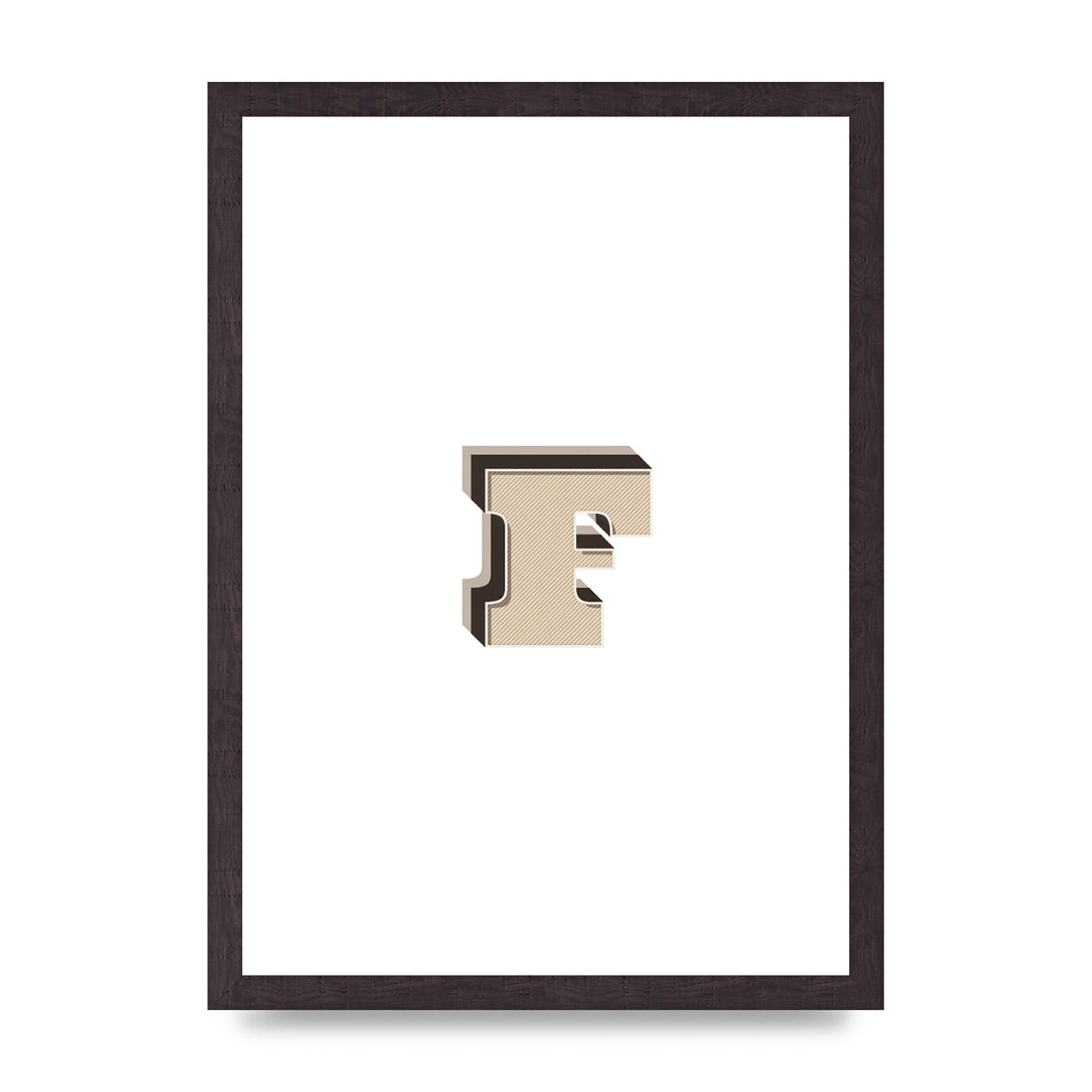 Alphabet Mix Match F" Art For The Home - A3 framed