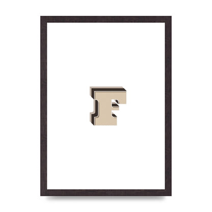 Alphabet Mix Match F" Art For The Home - A3 framed