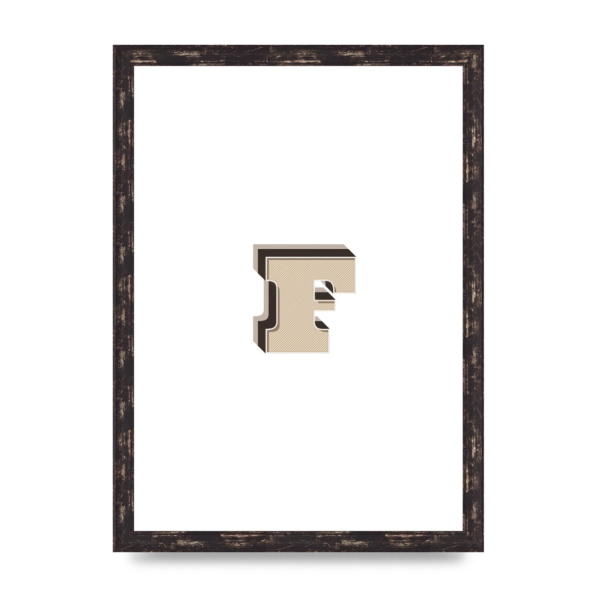Alphabet Mix Match F" Art For The Home - A3 framed